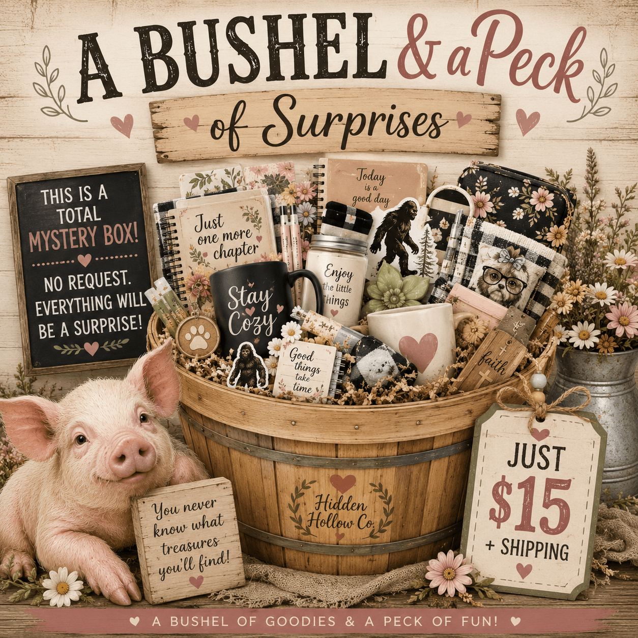 A Bushel and a Peck Mystery Box - The Hidden Hollow Co.