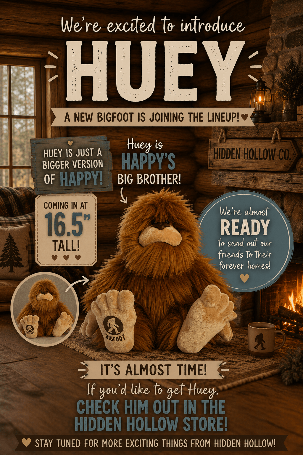 🦶 Adopt-a-Bigfoot and Friends - The Hidden Hollow Co.