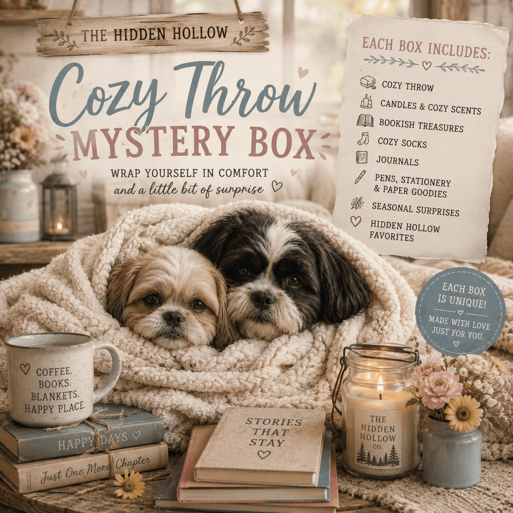 Cozy Throw Mystery Box - The Hidden Hollow Co.