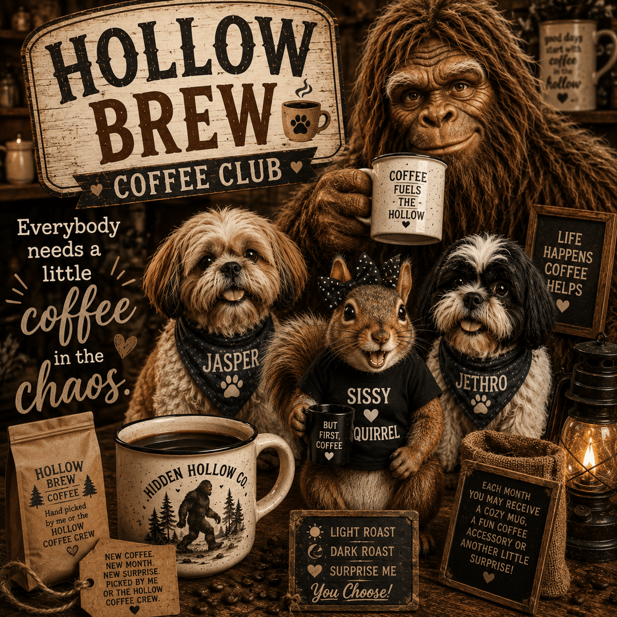Hollow Brews Coffee Club - The Hidden Hollow Co.