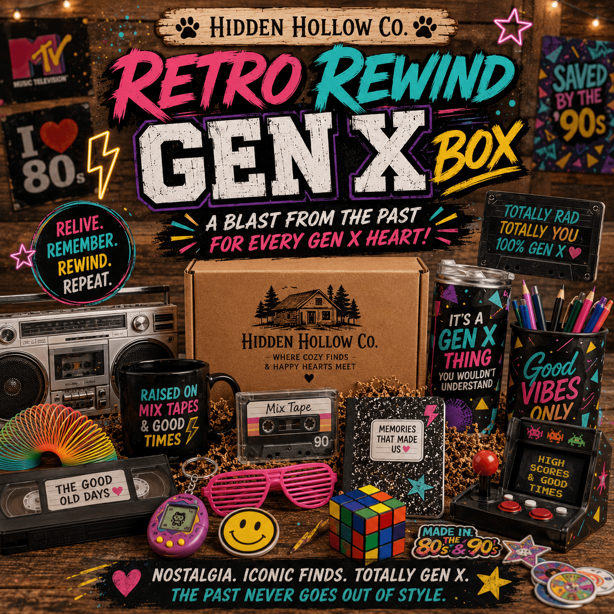 📼 Retro Rewind: Gen X Edition - The Hidden Hollow Co.