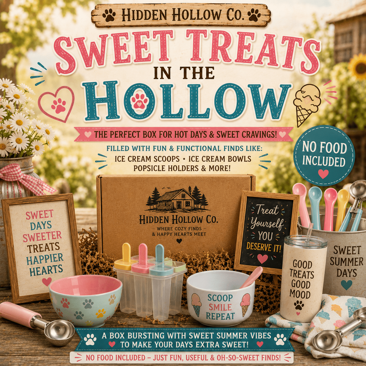 🍦 Sweet Summer Treats Mini Box - The Hidden Hollow Co.