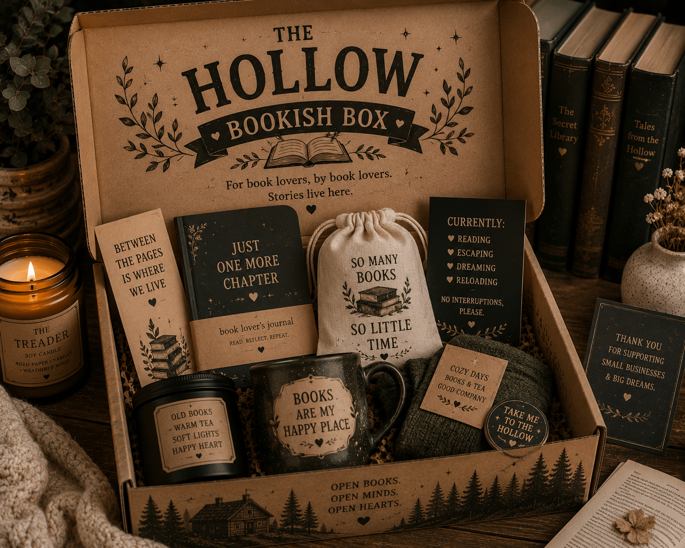 The Hollow Bookish Box - The Hidden Hollow Co.